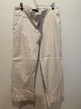 Grace Elements Women’s Gray and white Pinstripe flare leg slacks 8P